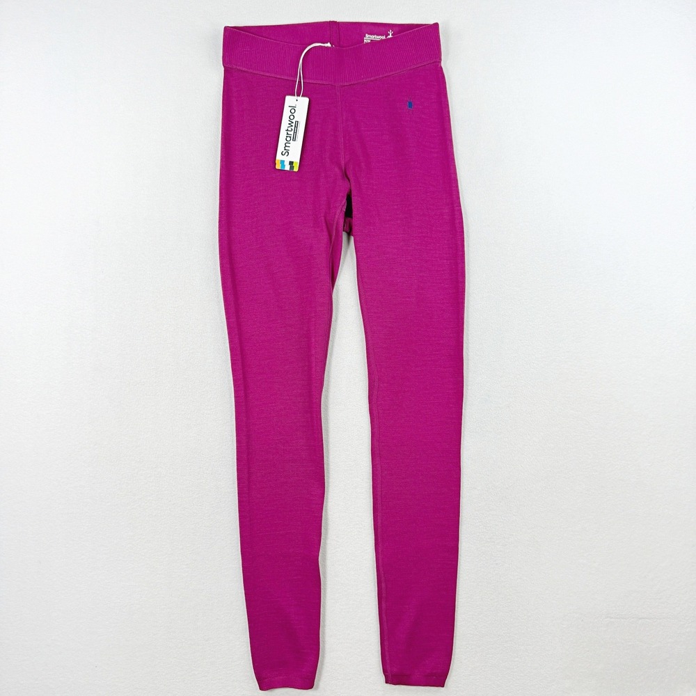 Smartwool Knit‎ Thermal Baselayer Pant Size S Womens Wool Blend Festive Fuschia
